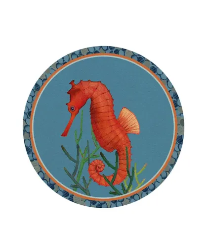 Rigid Placemat, turquoise - Cavalluccio Marino