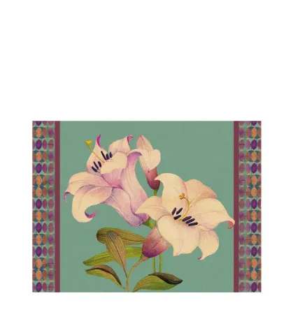 Tovaglietta rigida ottanio - Giglio orientale