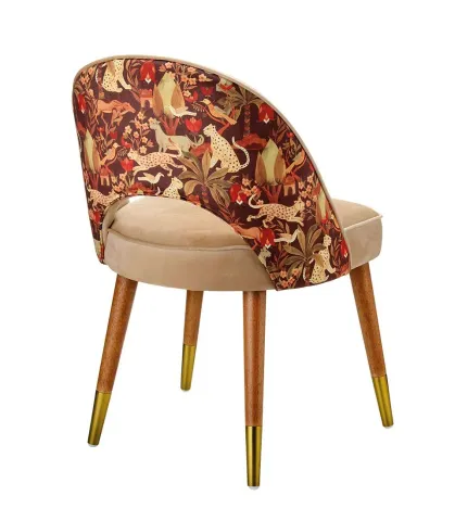 Poltroncina beige e cacao