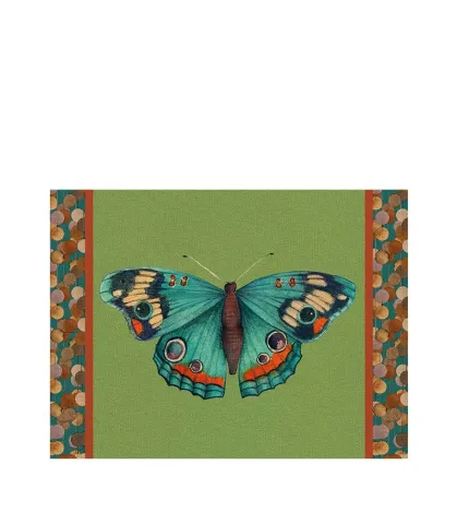 Rigid Placemat, green - Junonia Butterfly