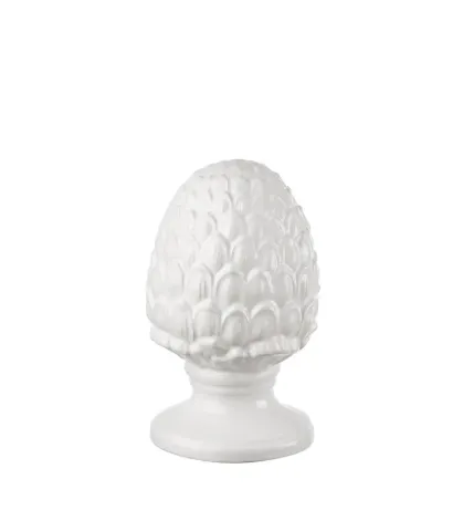 Pinecone, white