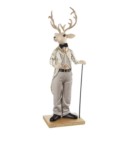 Decorative reindeer with evening dress