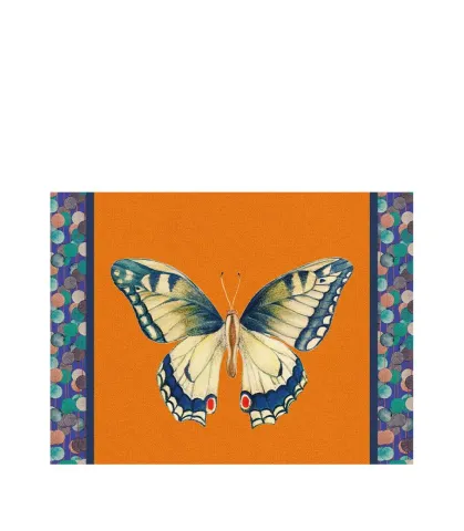 Rigid Placemat, orange - Swallowtail Butterfly
