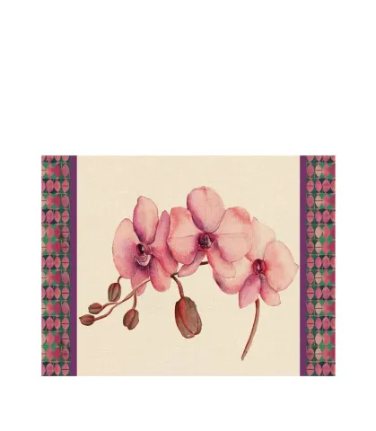 Rigid Placemat, ivory - Orchidea