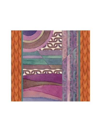 Tovaglietta rigida cornice arancione - Orizzonti di seta