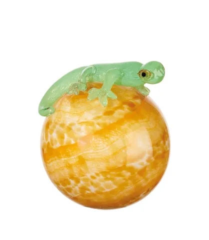 Sphere with gecko, with leds