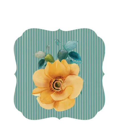 RIGID PLACEMAT, TEAL GREEN, 38,5x38,5 - ANEMONE