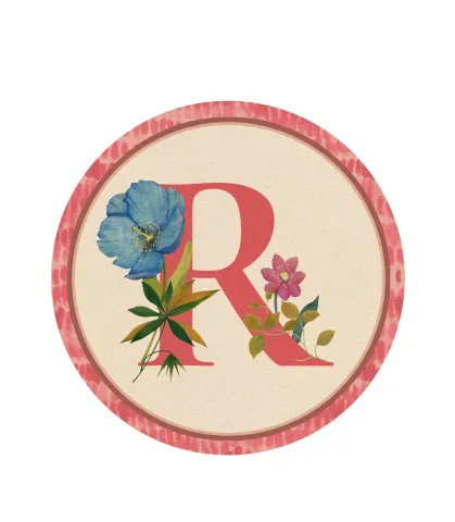 RIGID PLACEMAT, IVORY, Ø39 - MONOGRAM R