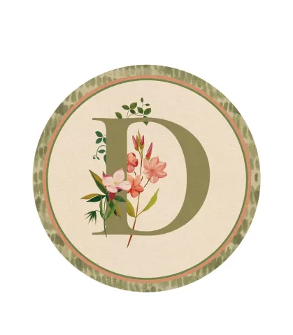 Tovaglietta rigida - monogramma D