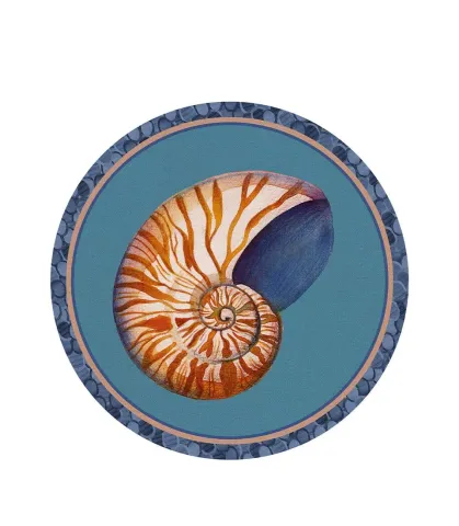 Rigid Placemat, turquoise - Nautilus