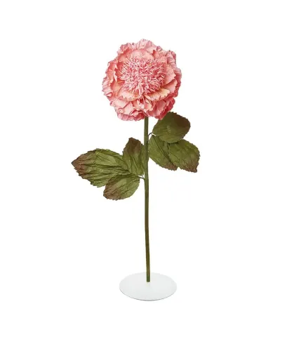 DECORATIVE FLOWER WITH BASE 150H - ROSE
