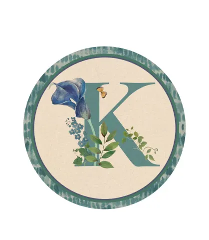 Tovaglietta rigida - monogramma K