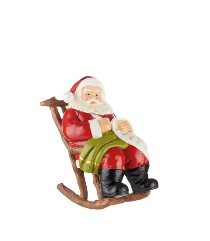 Decorative Santa Claus on rocking chair