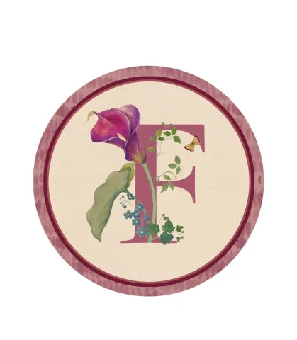 Tovaglietta rigida - monogramma F