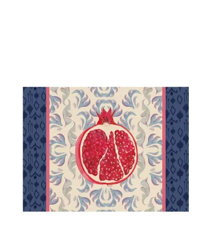 Rigid Placemat, ivory - Melograno d'Oriente