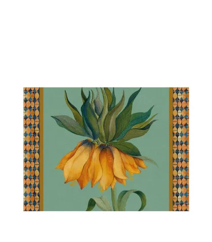 Rigid Placemat, teal green - Fritillaria