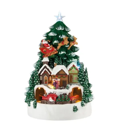 Standing decoration village with star