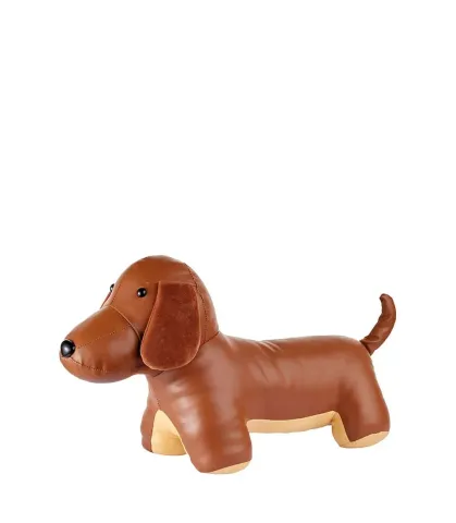 DOOR STOPPER DOG, BROWN