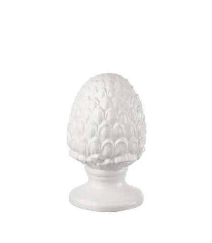 Pinecone, white