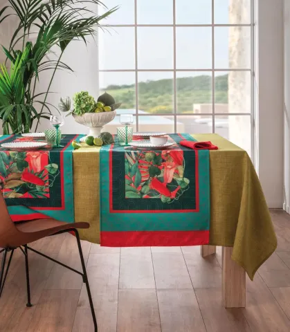 Tropical chic - Runner antimacchia 50x155