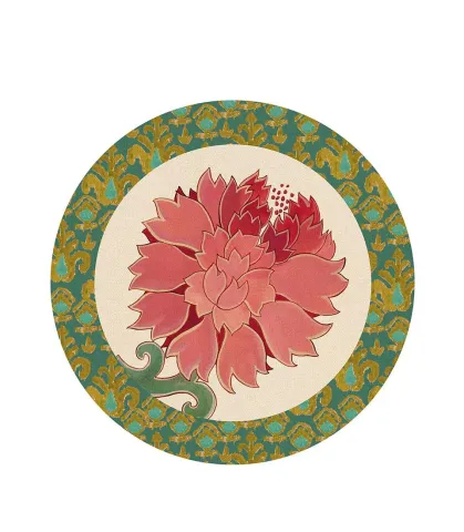 Rigid Placemat, ivory - Peonia di Samarcanda